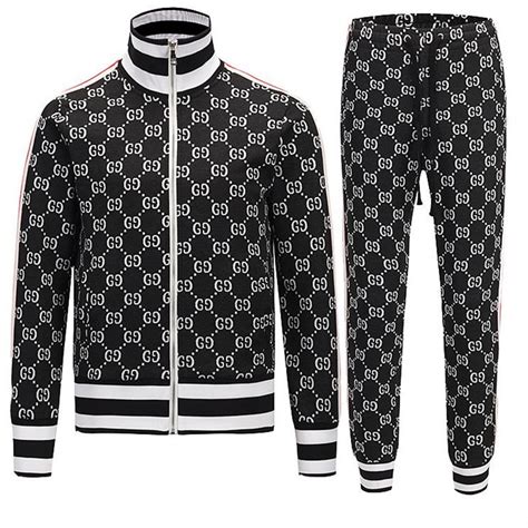 gucci grey tracksuit|Gucci tracksuit men sale.